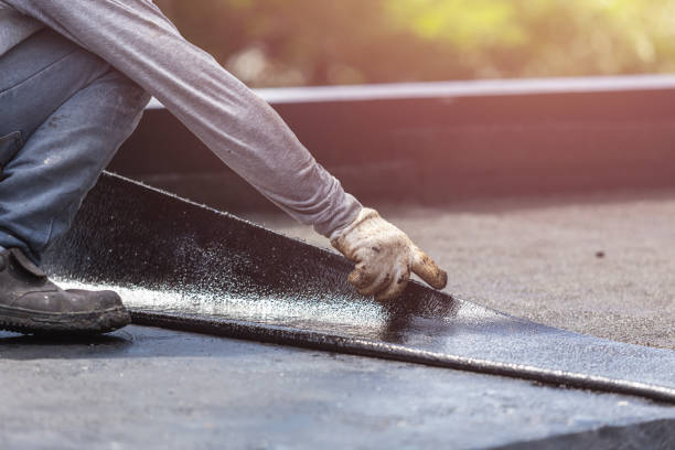Professional Waterproofing technician working in Alden, KS
